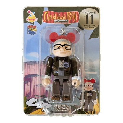 Bearbrick Happy Kuji 'Pixar Christmas Party' (2013) - 11 Old Man Carl Christmas Version 100% in der Verpackung