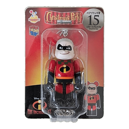 Bearbrick Happy Kuji 'Pixar Christmas Party' (2013) - 15 Mr. Incredible Christmas Version 100% in der Verpackung