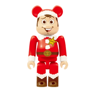 Bearbrick Happy Kuji 'Pixar Christmas Party' (2013) - 1 Woody Santa Version 100% Herstellerbild