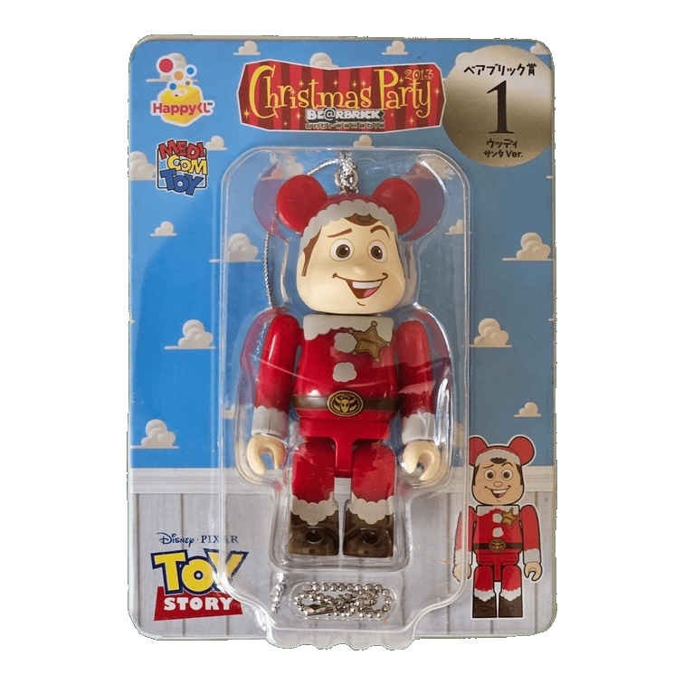 Bearbrick Happy Kuji 'Pixar Christmas Party' (2013) - 1 Woody Santa Version 100% in der Verpackung