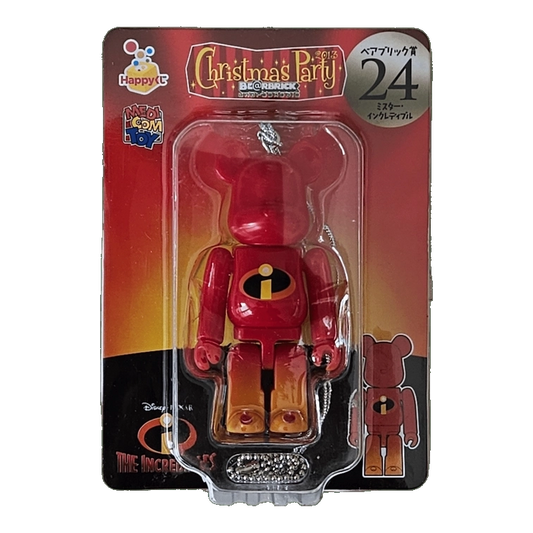 Bearbrick Happy Kuji 'Pixar Christmas Party' (2013) - 24 The Incredibles 100% in der Verpackung