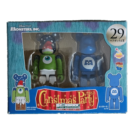 Bearbrick Happy Kuji 'Pixar Christmas Party' (2013) - 29 Mike Christmas Version & Monsters, Inc. 100% in der Verpackung