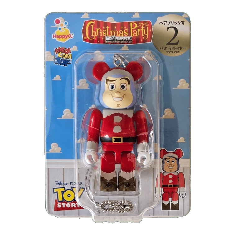 Bearbrick Happy Kuji 'Pixar Christmas Party' (2013) - 2 Buzz Lightyear Santa Version 100% in der Verpackung