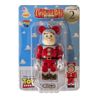 Bearbrick Happy Kuji 'Pixar Christmas Party' (2013) - 2 Buzz Lightyear Santa Version 100% in der Verpackung