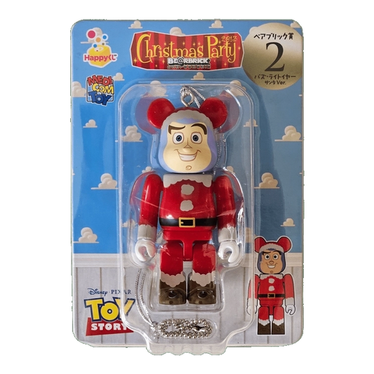 Bearbrick Happy Kuji 'Pixar Christmas Party' (2013) - 2 Buzz Lightyear Santa Version 100% in der Verpackung