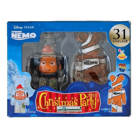 Bearbrick Happy Kuji 'Pixar Christmas Party' (2013) - 31 Nemo Christmas Version & Finding Nemo 100% in der Verpackung