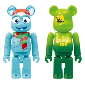 Bearbrick Happy Kuji 'Pixar Christmas Party' (2013) - 34 Flik Christmas Version & A Bug's Life 100% Herstellerbild