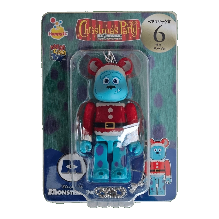 Bearbrick Happy Kuji 'Pixar Christmas Party' (2013) - 6 Sulley Santa Version 100% in der Verpackung