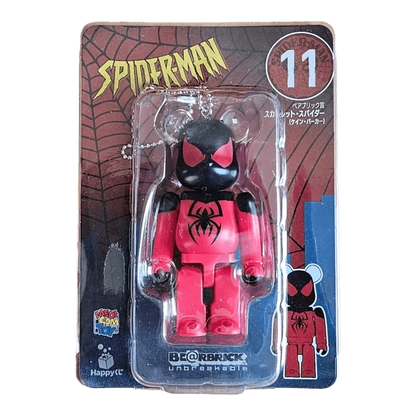 Bearbrick Happy Kuji 'Spider-Man' (2022) - 11 Scarlet Spide 100% in der Verpackung