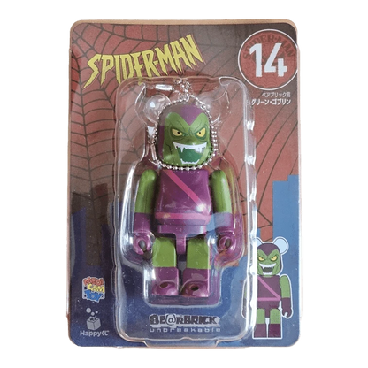 Bearbrick Happy Kuji 'Spider-Man' (2022) - 14 Green Goblin 100% in der Verpackung