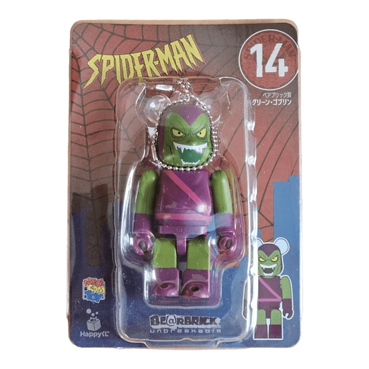 Bearbrick Happy Kuji 'Spider-Man' (2022) - 14 Green Goblin 100% in der Verpackung