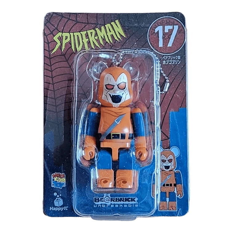 Bearbrick Happy Kuji 'Spider-Man' (2022) - 17 Hobgoblin 100% in der Verpackung