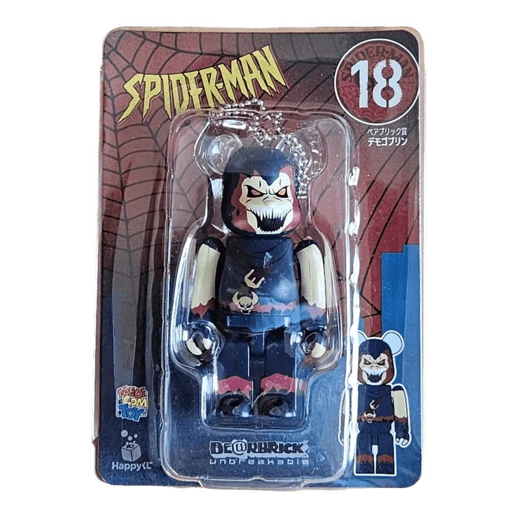 Bearbrick Happy Kuji 'Spider-Man' (2022) - 18 Demogoblin 100% in der Verpackung