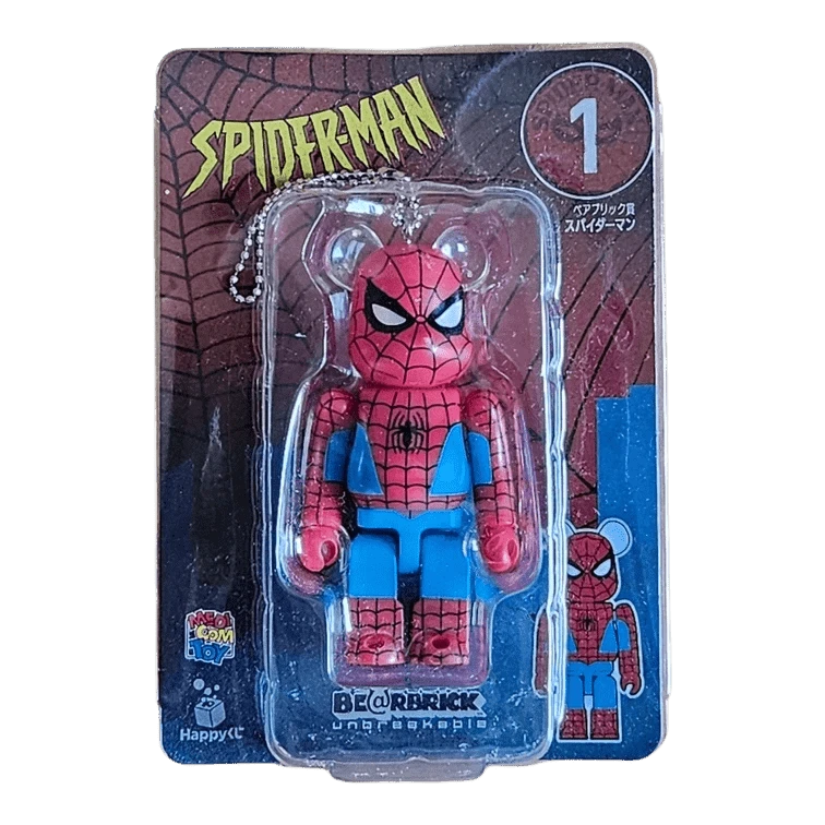 Bearbrick Happy Kuji 'Spider-Man' (2022) - 1 Spider-Man 100% in der Verpackung