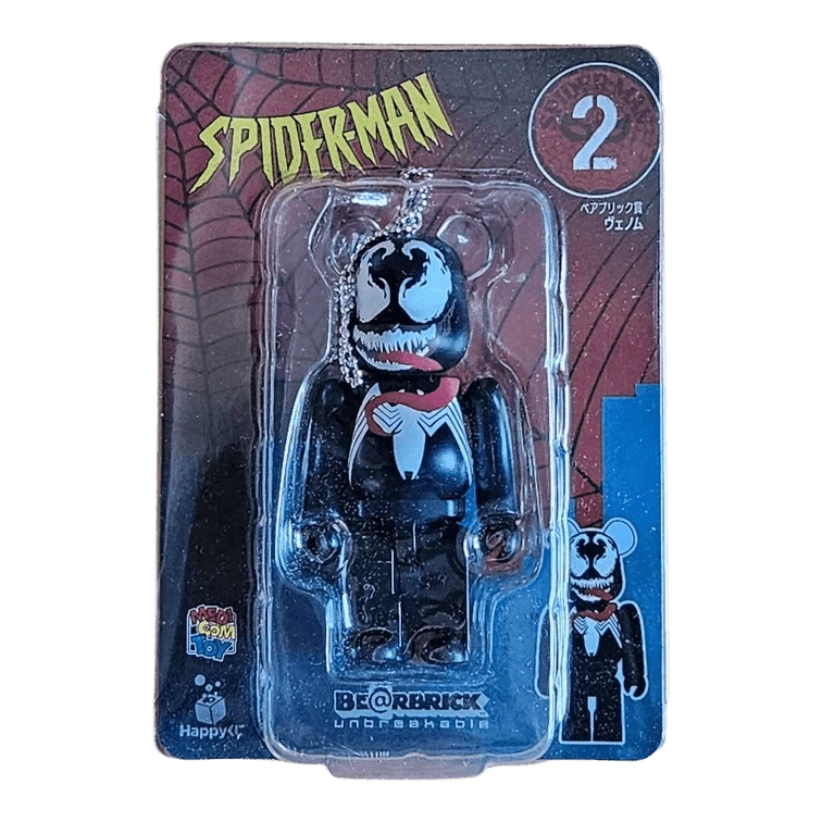 Bearbrick Happy Kuji 'Spider-Man' (2022) - 2 Venom 100% in der Verpackung