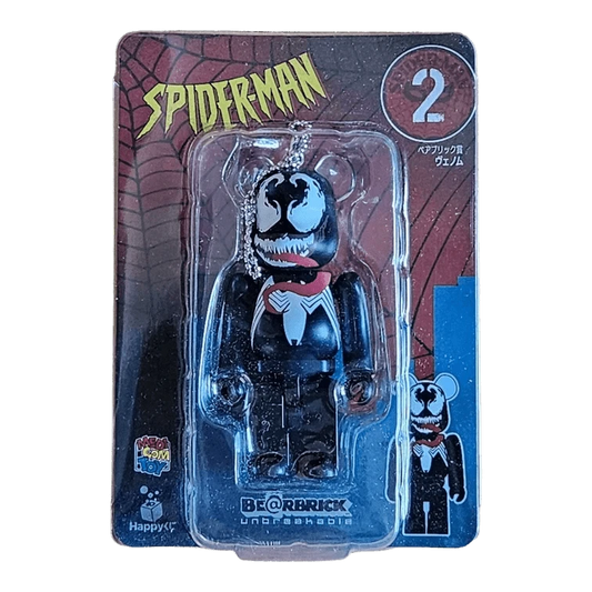 Bearbrick Happy Kuji 'Spider-Man' (2022) - 2 Venom 100% in der Verpackung