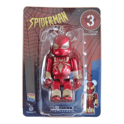 Bearbrick Happy Kuji 'Spider-Man' (2022) - 3 Iron Spider 100% in der Verpackung