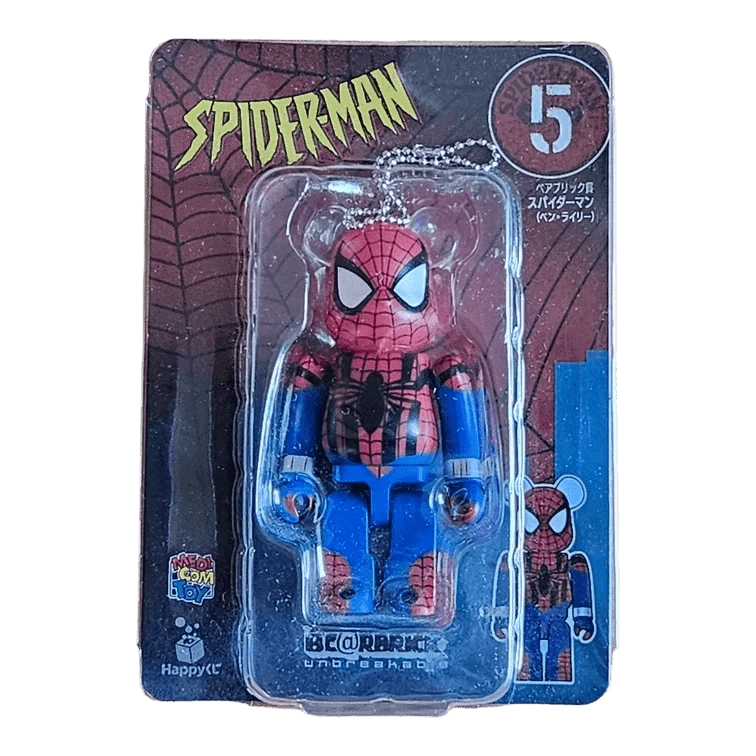 Bearbrick Happy Kuji 'Spider-Man' (2022) - 5 Spider-Man Ben Riley 100% in der Verpackung