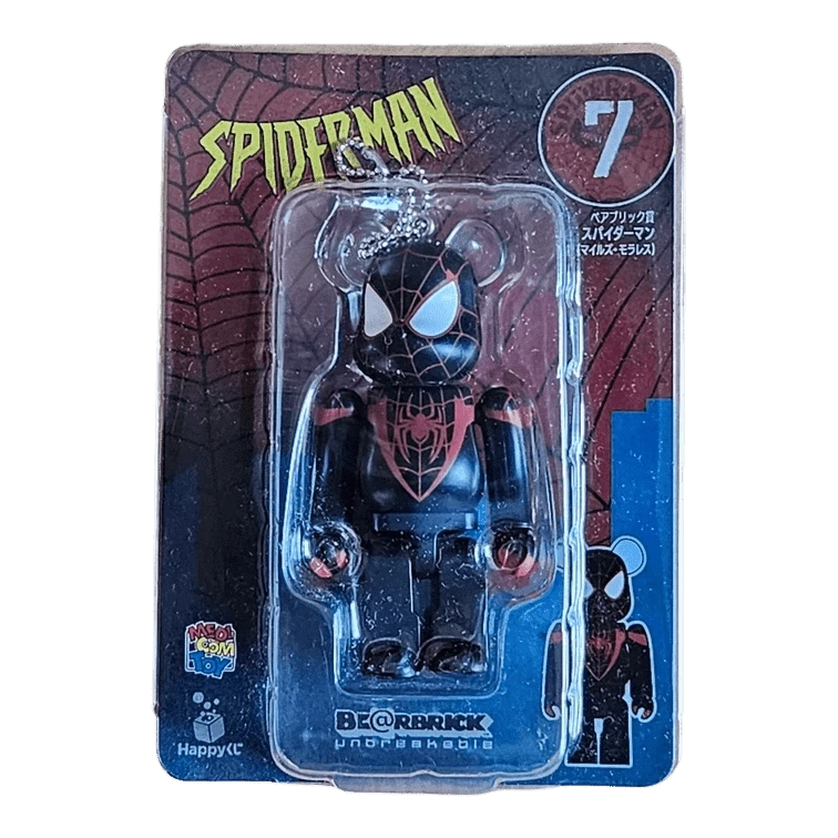 Bearbrick Happy Kuji 'Spider-Man' (2022) - 7 Spider-Man Miles Morales 100% in der Verpackung