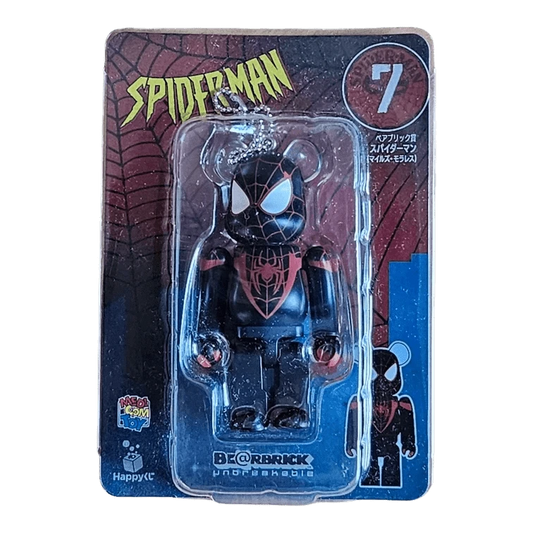 Bearbrick Happy Kuji 'Spider-Man' (2022) - 7 Spider-Man Miles Morales 100% in der Verpackung