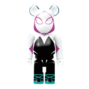 Bearbrick Happy Kuji 'Spider-Man' (2022) - 8 Spider-Gwen 100% Herstellerbild