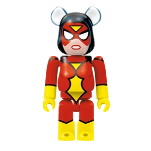 Bearbrick Happy Kuji 'Spider-Man' (2022) - 9 Spider-Woman 100% Herstellerbild