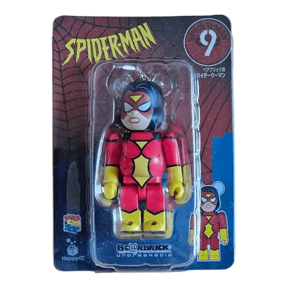 Bearbrick Happy Kuji 'Spider-Man' (2022) - 9 Spider-Woman 100% in der Verpackung