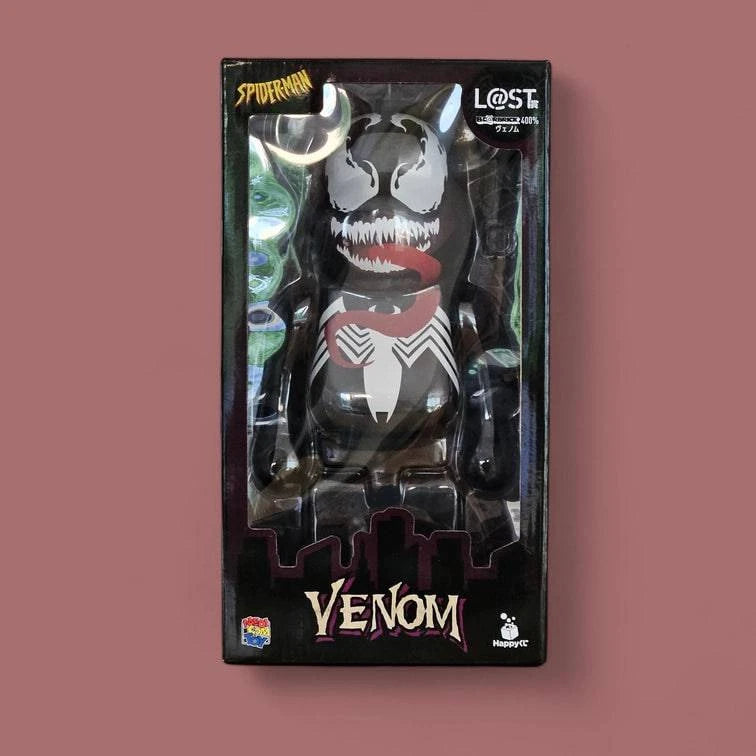 Bearbrick Happy Kuji 'Spider-Man' (2022) - L@ST Venom 400% in der Verpackung