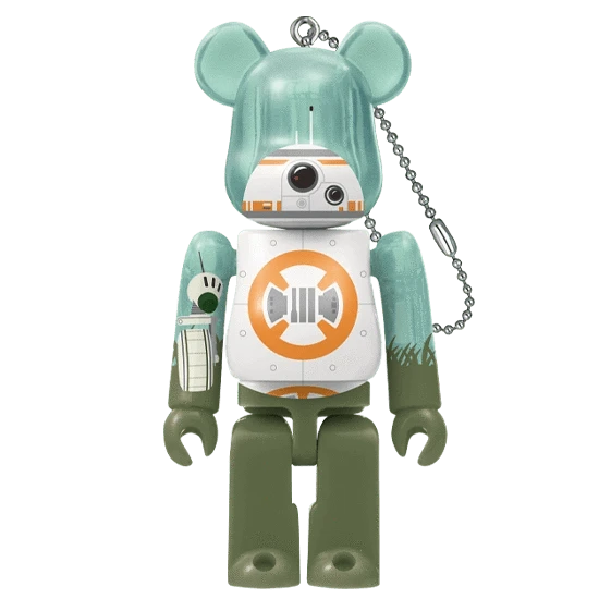 Bearbrick Happy Kuji 'Star Wars Saga' (2019) - 18 BB-8 & D-0 100% Herstellerbild