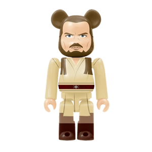 Bearbrick Happy Kuji 'Star Wars' (2017) - 1 Qui-Gon Jinn 100% Herstellerbild