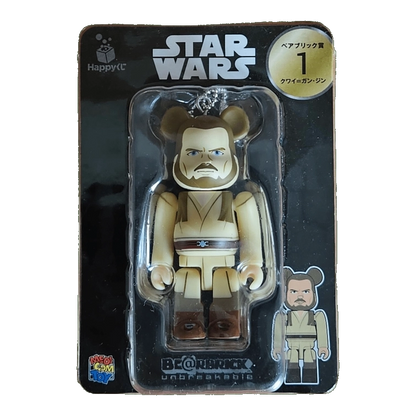 Bearbrick Happy Kuji 'Star Wars' (2017) - 1 Qui-Gon Jinn 100% in der Verpackung