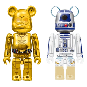 Bearbrick Happy Kuji 'Star Wars' (2017) - 36 C-3PO & R2-D2 100% Herstellerbild