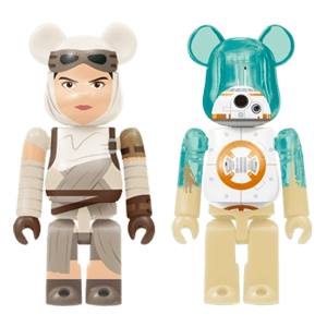 Bearbrick Happy Kuji 'Star Wars' (2017) - 37 Rey & BB-8 100% Herstellerbild