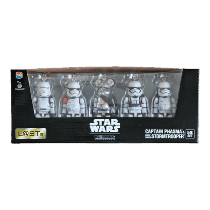 Bearbrick Happy Kuji 'Star Wars' (2017) - L@ST Captain Phasma & First Order Stormtrooper 5er-Set 400% in der Verpackung