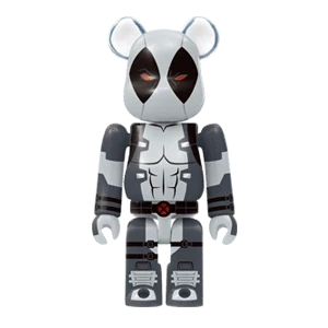 Bearbrick Happy Kuji 'X-Men' (2022) - 11 Deadpool [X-FORCE] 100% Herstellerbild