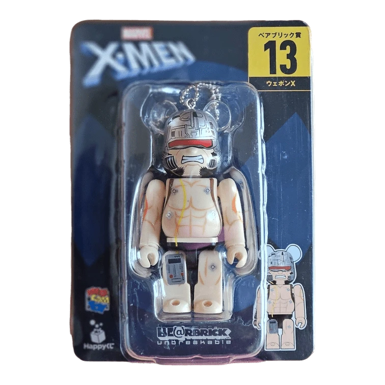 Bearbrick Happy Kuji 'X-Men' (2022) - 13 Weapon X 100% in der Verpackung