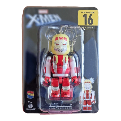 Bearbrick Happy Kuji 'X-Men' (2022) - 16 Omega Red 100% in der Verpackung