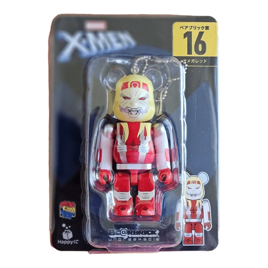 Bearbrick Happy Kuji 'X-Men' (2022) - 16 Omega Red 100% in der Verpackung