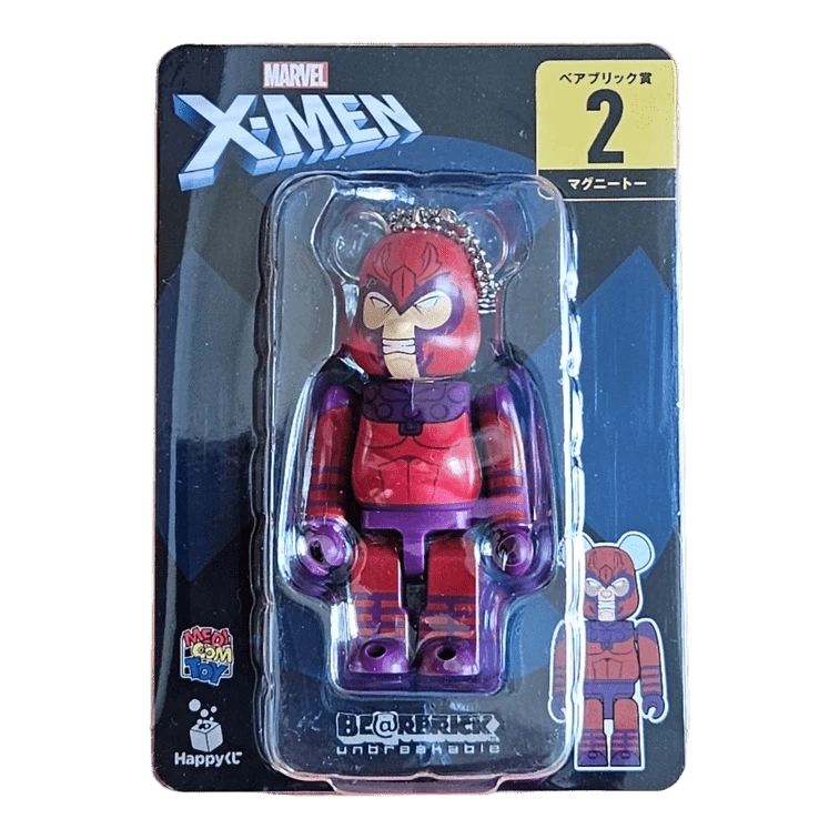 Bearbrick Happy Kuji 'X-Men' (2022) - 2 Magneto 100% in der Verpackung