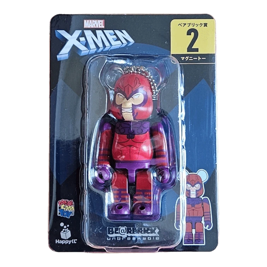 Bearbrick Happy Kuji 'X-Men' (2022) - 2 Magneto 100% in der Verpackung