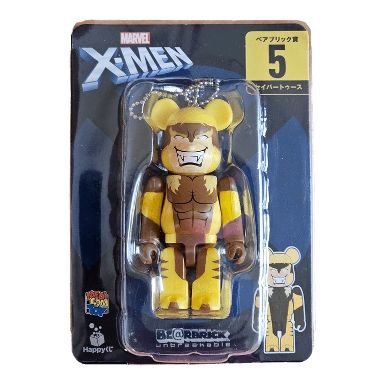 Bearbrick Happy Kuji 'X-Men' (2022) - 5 Sabretooth 100% in der Verpackung