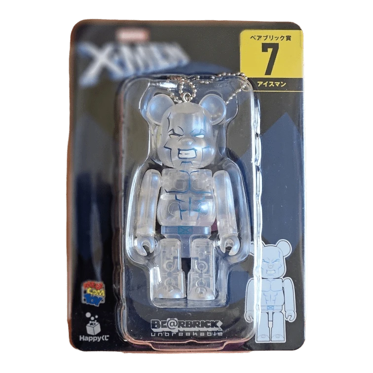 Bearbrick Happy Kuji 'X-Men' (2022) - 7 Iceman 100% in der Verpackung