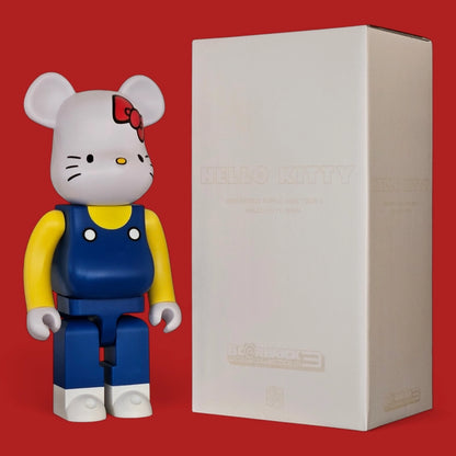 Bearbrick Hello Kitty Blue Overall Version 1000% mit Verpackung