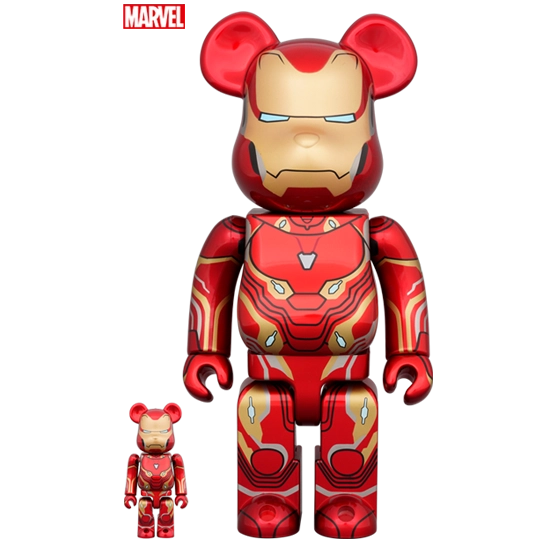 Bearbrick Iron Man Mark 50 100%+400% Herstellerbild 1