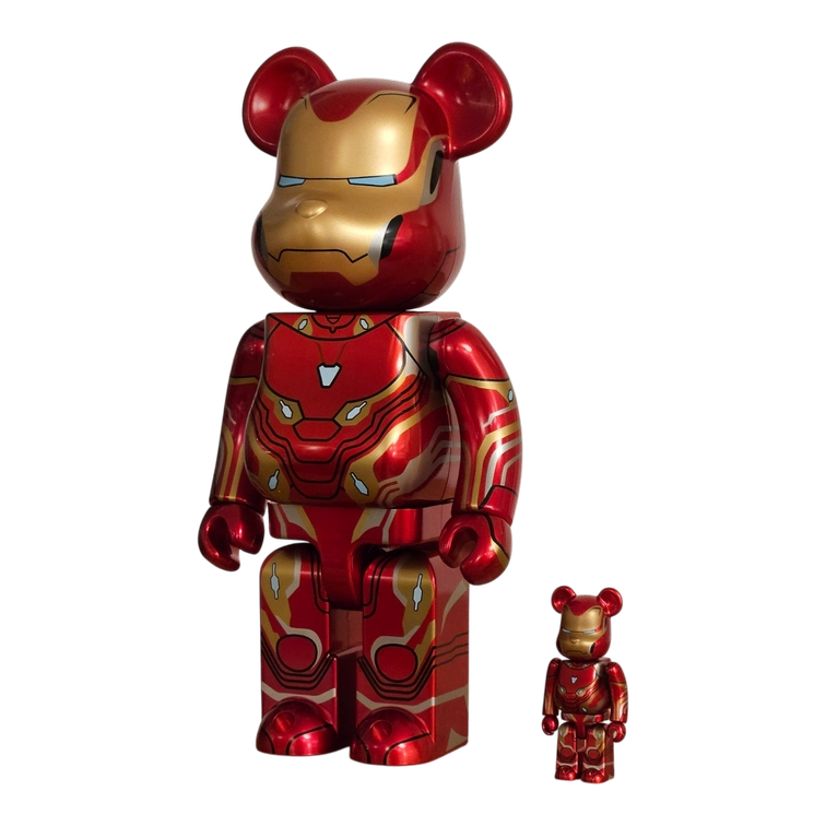 Bearbrick Iron Man Mark 50 100%+400% schräg