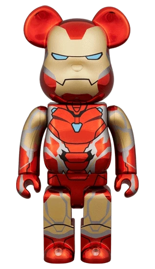 Bearbrick Iron Man Mark 85 Chrome Version Herstellerbild 3