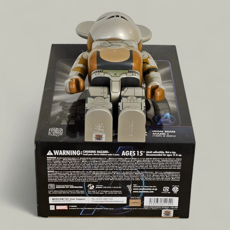 Bearbrick Iron Man Mark I 100%+400% Echtheitsmerkmale