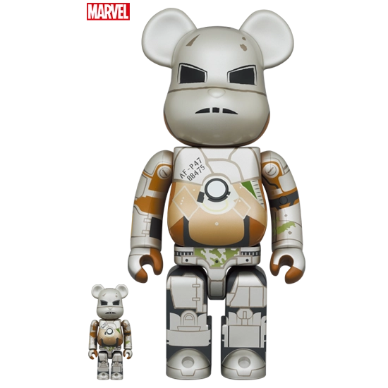 Bearbrick Iron Man Mark I 100%+400% Herstellerbild 1