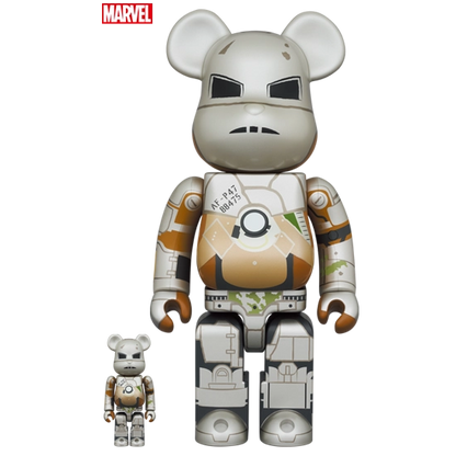 Bearbrick Iron Man Mark I 100%+400% Herstellerbild 1