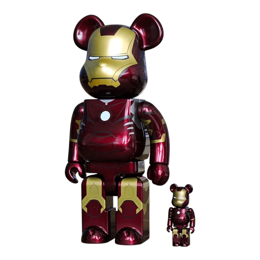 Bearbrick Iron Man Mark III 100%+400% schräg